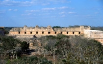 Blick auf den "Gouverneurspalast" von Uxmal, Mexiko