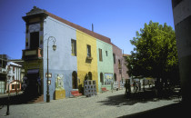Straße "Caminito" im Viertel La Boca in Buenos Aires