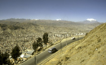 Blick auf La Paz, Bolivien