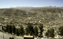 Blick auf La Paz, Bolivien