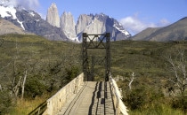bridge in theTorres del Paine national park