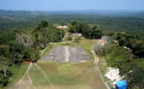 view to the north over Xunantunich, Belize