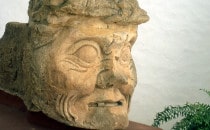 Alter Maya Mann oder Pauahtun - Museum von Copán, Honduras