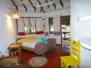 Posada Mawimbi Bungalow innen, Mexiko