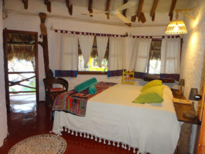 Posada Mawimbi Bungalow innen, Mexiko