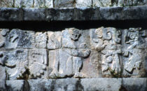 Tempel des Jaguar Detail, Chichén Itzá, Mexiko