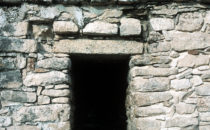 Tempel Detail in Cobá, Mexiko