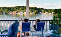 Casazul - terrace, Flores, Guatemala