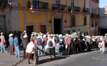 Kundgebung, Guanajuato, Mexiko