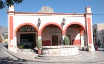 Square in the center of Bernal, Mexico