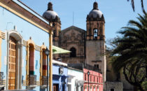 Blick auf Santo Domingo, Oaxaca, Mexiko