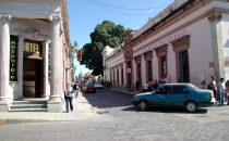 Straßenecke in Oaxaca, Mexiko
