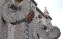 Santa Rosa de Viterbo Fassade, Querétaro, Mexiko