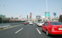 View to Torres de Satélite by Luis Barragán, Mexico City