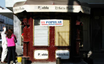 alter Kiosk, Puebla, Mexiko