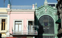 Fassaden, Puebla, Mexiko