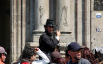 Extra during filming, Mexico City