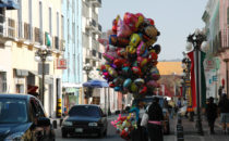 Straßenszene, Puebla, Mexiko