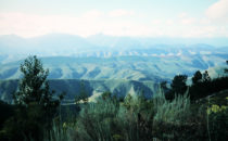 View over the mountains into the Karoo, South Africa
