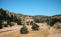 riverbed, view from the train, Copper Canyon, Mexico