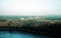 View to the new cathedral, Managua, Nicaragua