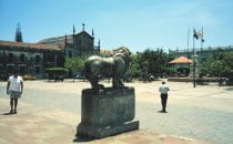 Die Plaza von León, Nicaragua