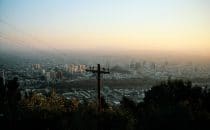 View from Cerro San Cristóbal auf Santiago, Santiago de Chile, Chile