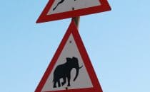 Hluhluwe-Imfolozi - Signpost, South Africa