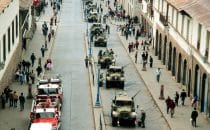 Parade in Cusco am Nationalfeiertag, Peru