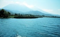 crossing Lake Atitlán on the ferry, Guatemala
