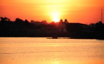 Sonnenuntergang in Flores, Guatemala