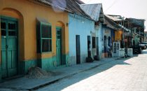 Straße in Flores, Guatemala