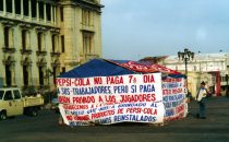 Protest against Pepsi in Guatemala City