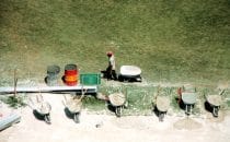 Restaurierung in Xunantunich, Belize