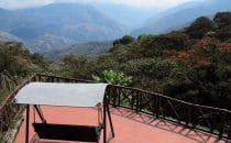 Blick von Hotelterrasse am Ziel in Coroico, Bolivien © Bertram Roth