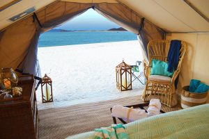 Camp Cecil, Isla Espiritu Santo, Baja California, Mexiko