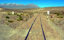 Bahnstrecke bei Arequipa, Peru