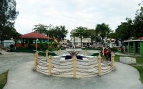Plaza in Orange Walk Town, Belize