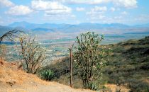 Monte Albán Blick ins Tal, Mexiko