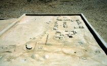 Monte Albán Modell der Anlage, Mexiko