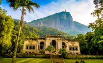 Parque Lage mit Corcovado im Hintergrund, Rio de Janeiro, Brasilien