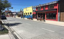 Straße in Puerto Natales, Patagonien, Chile