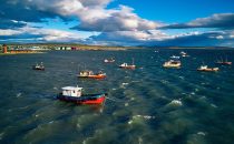 Fischerboote in Puerto Natales, Patagonien, Chile