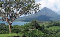 Laguna de Arenal and Arenal volcano, Costa Rica