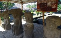präkolumbianische Skulpturen in Altagracias, Isla Ometepe, Nicaragua