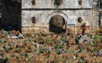 Cemetery in San Juan Chamula, Mexico