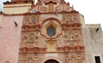 Mission Tancoyol Fassade, Sierra Gorda, Mexiko