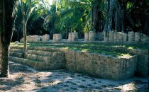Plaza Merwin in Kohunlich, Mexiko