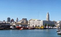 View of the harbor, Montevideo, Uruguay
