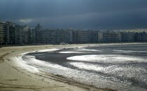 Rambla and beach, Montevideo, Uruguay